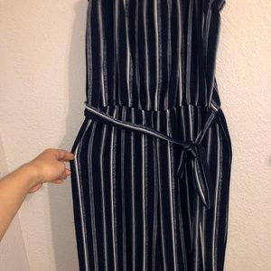 STRIPED JUMPSUIT